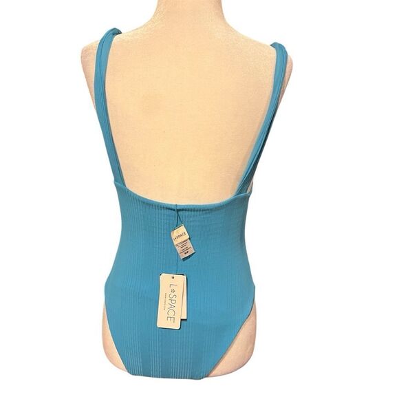 NWT L*Space women's Katniss one piece swimsuit size small in blue - Picture 4 of 11